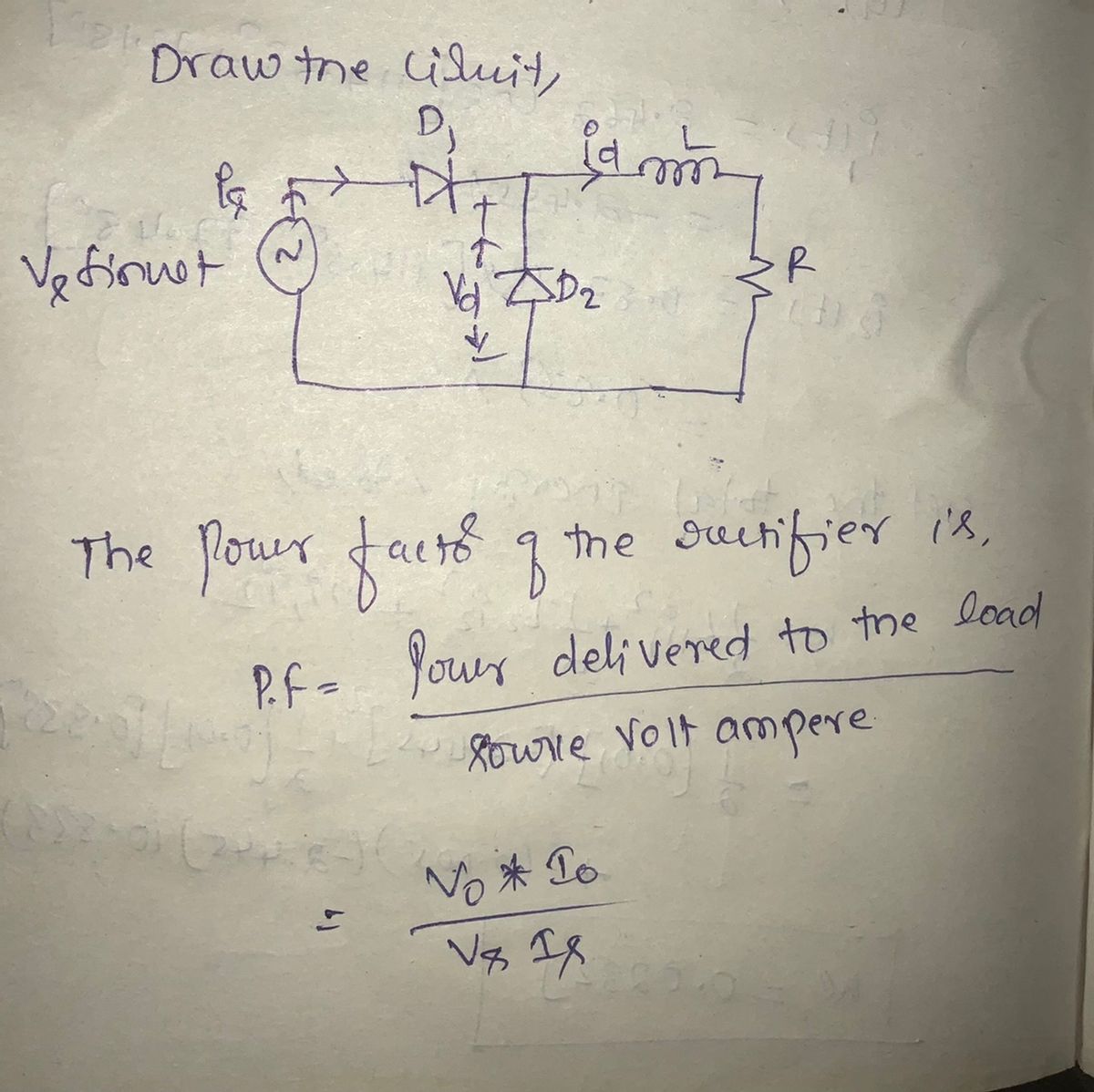 Electrical Engineering homework question answer, step 1, image 1