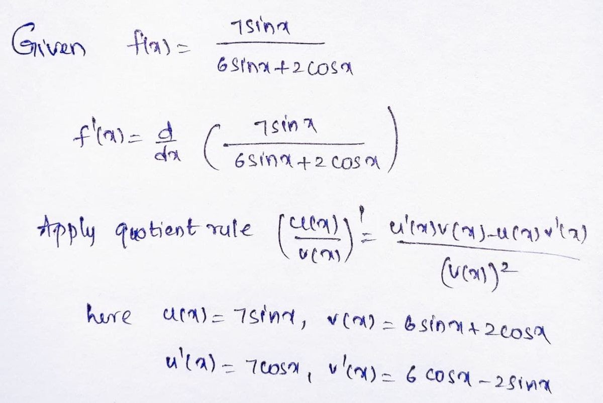 Calculus homework question answer, step 1, image 1