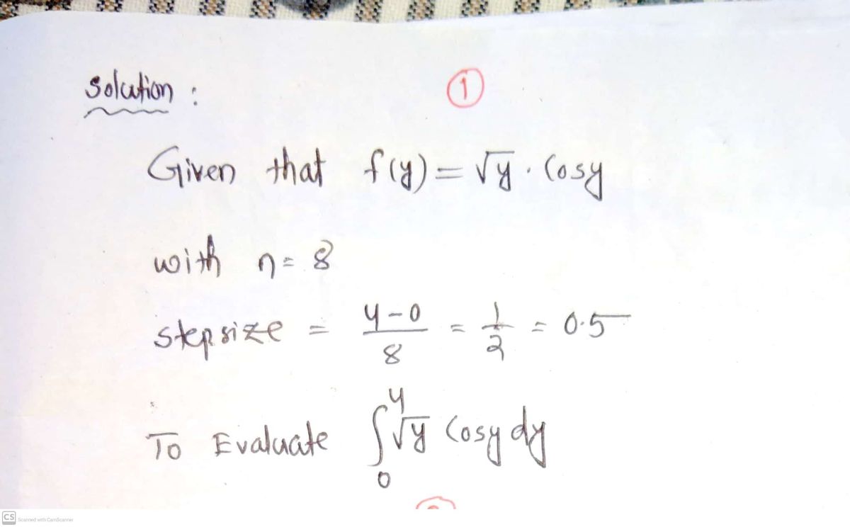 Advanced Math homework question answer, step 1, image 1