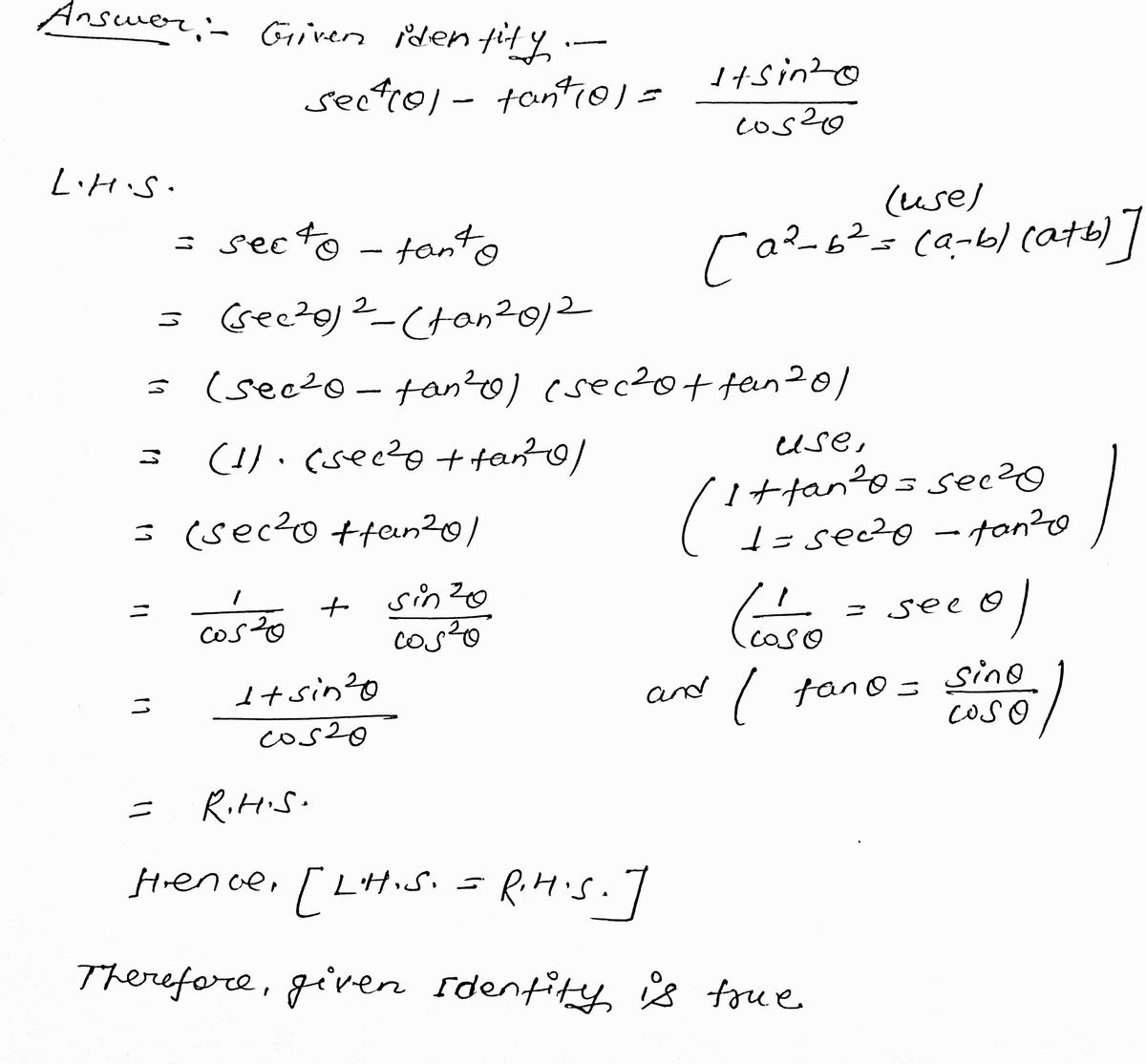 Trigonometry homework question answer, step 1, image 1