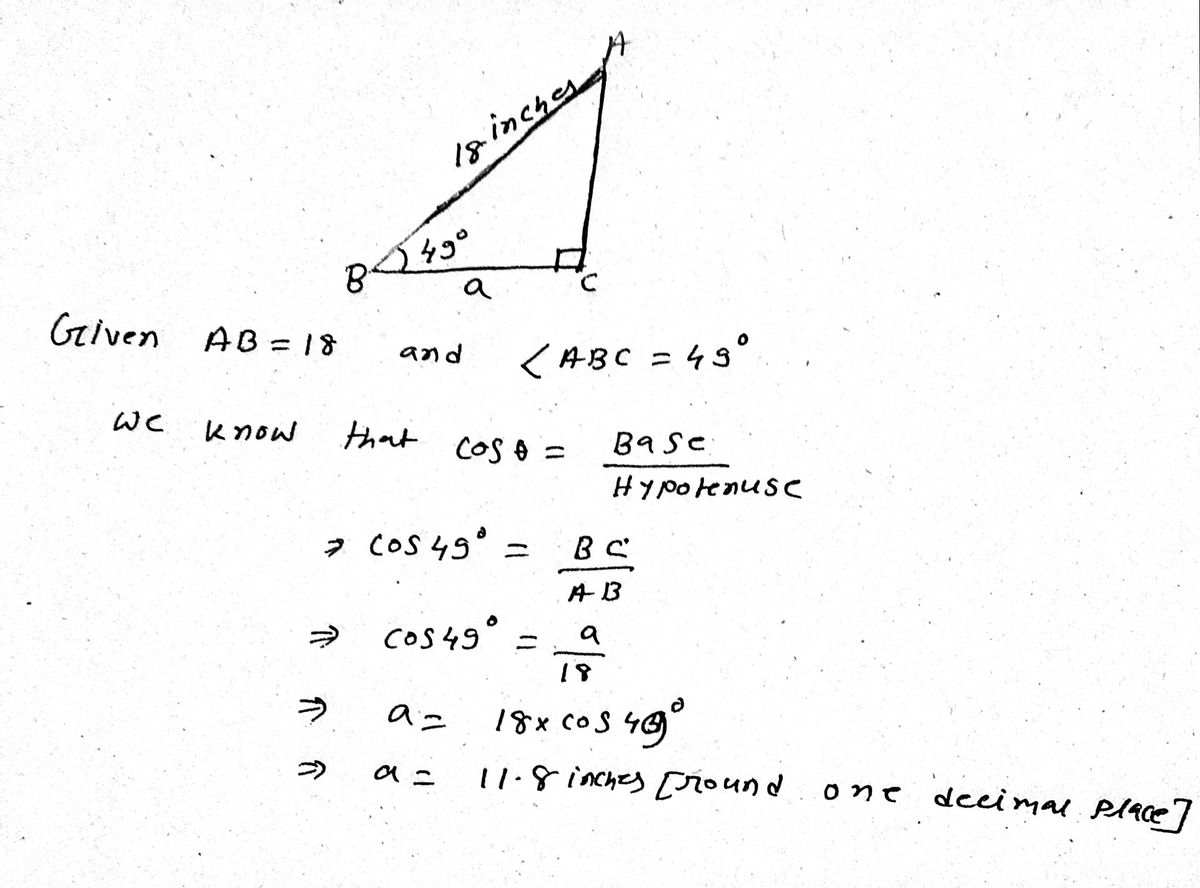 Trigonometry homework question answer, step 2, image 1