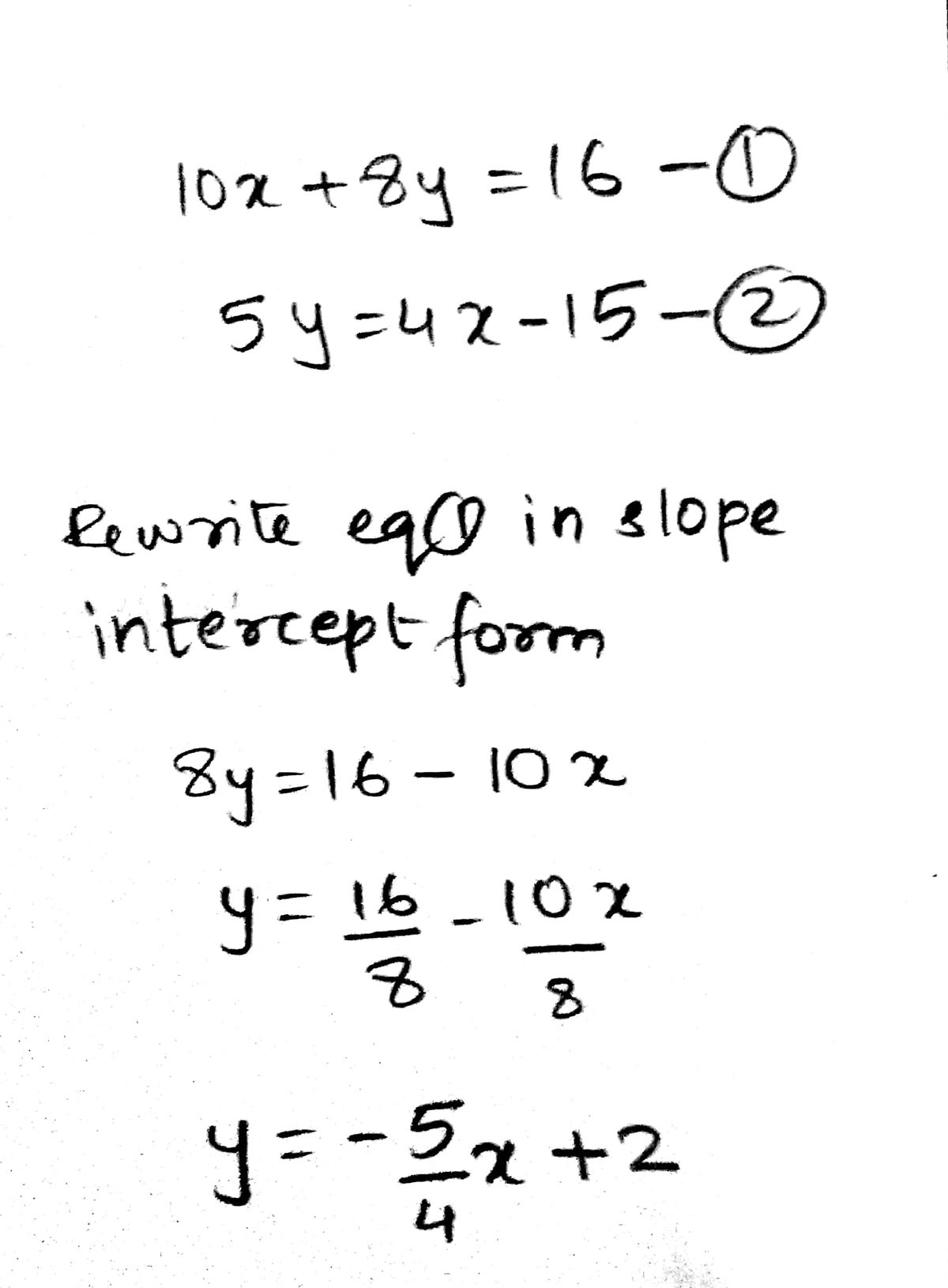 Algebra homework question answer, step 1, image 1