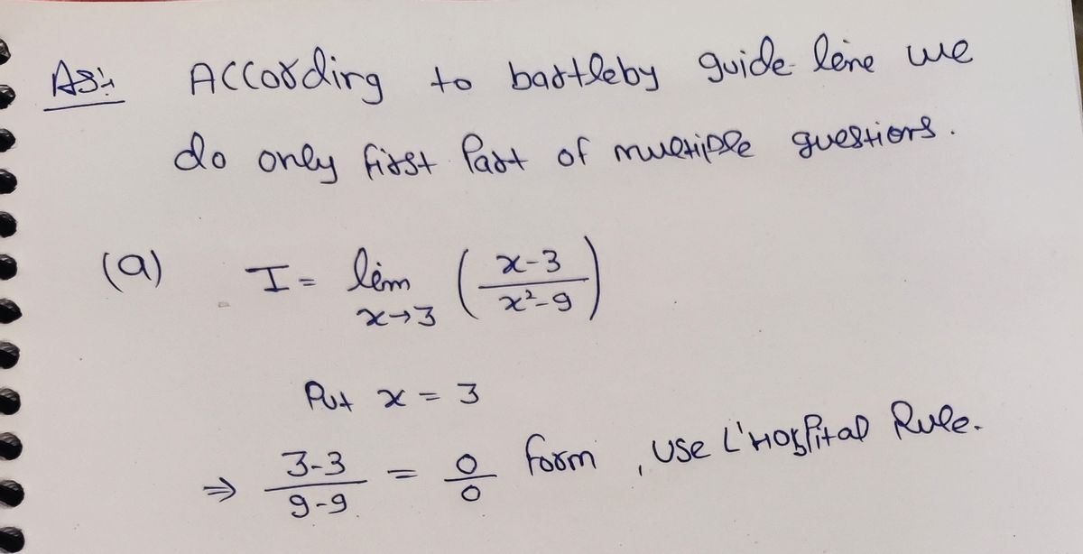 Calculus homework question answer, step 1, image 1