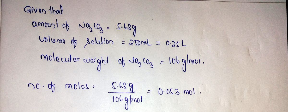 Chemistry homework question answer, step 1, image 1