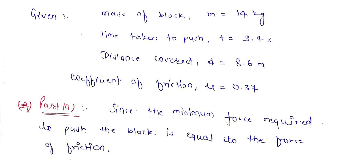 Physics homework question answer, step 1, image 1