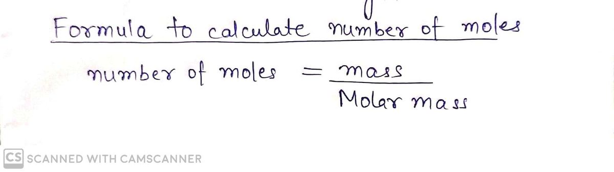 Chemistry homework question answer, step 1, image 1