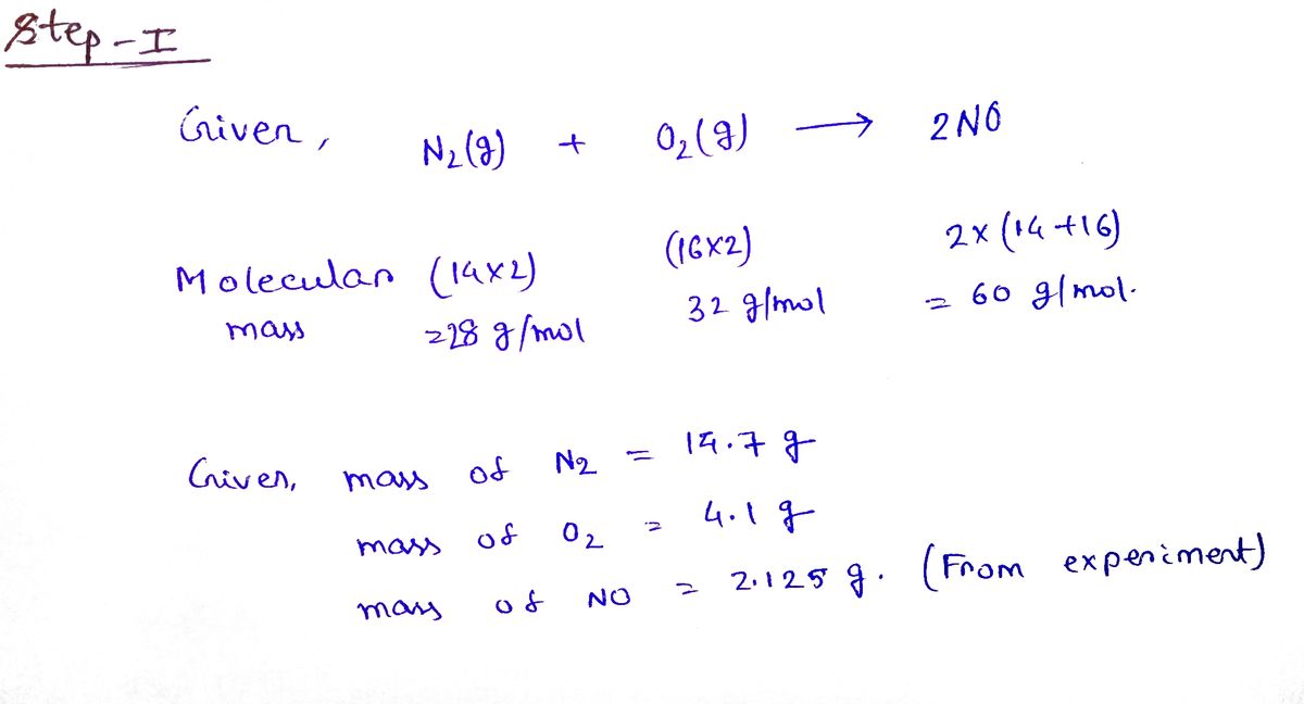 Chemistry homework question answer, step 1, image 1