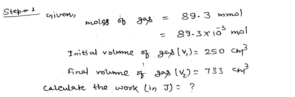 Chemistry homework question answer, step 1, image 1