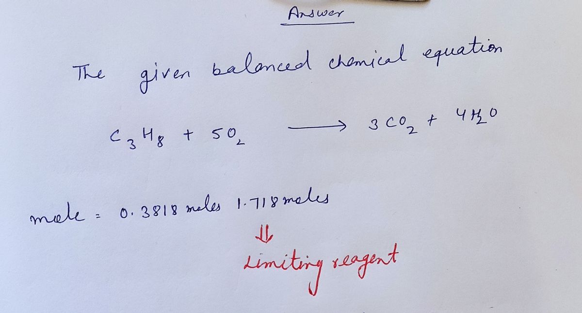 Chemistry homework question answer, step 1, image 1