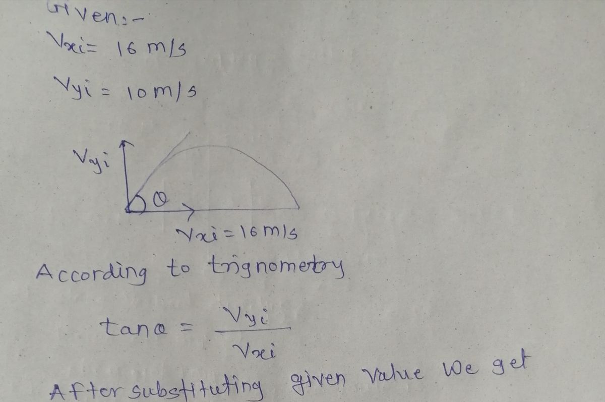 Physics homework question answer, step 1, image 1