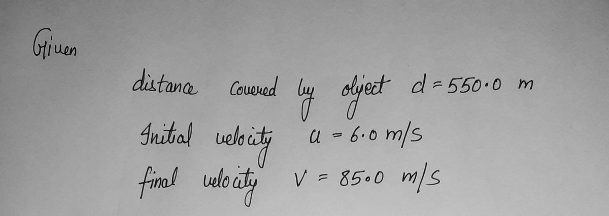 Physics homework question answer, step 1, image 1