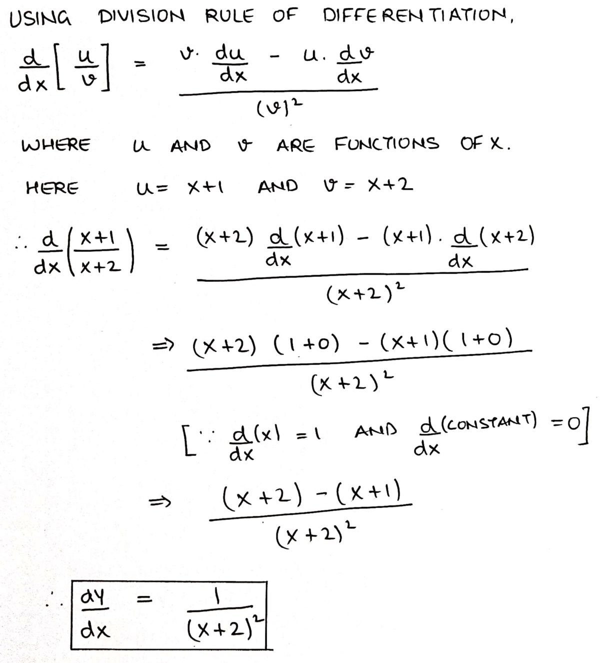 Calculus homework question answer, step 2, image 1