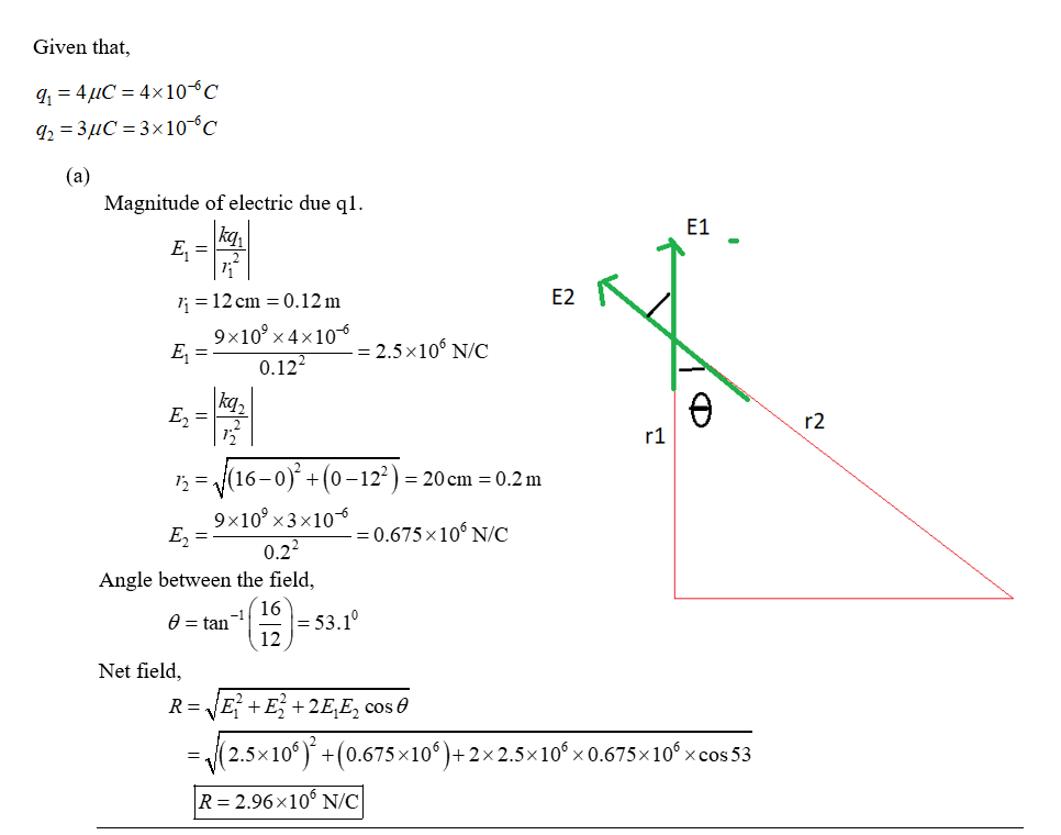 Physics homework question answer, step 1, image 1