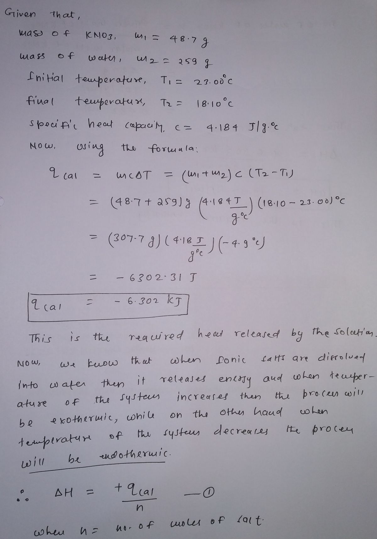 Chemistry homework question answer, step 1, image 1