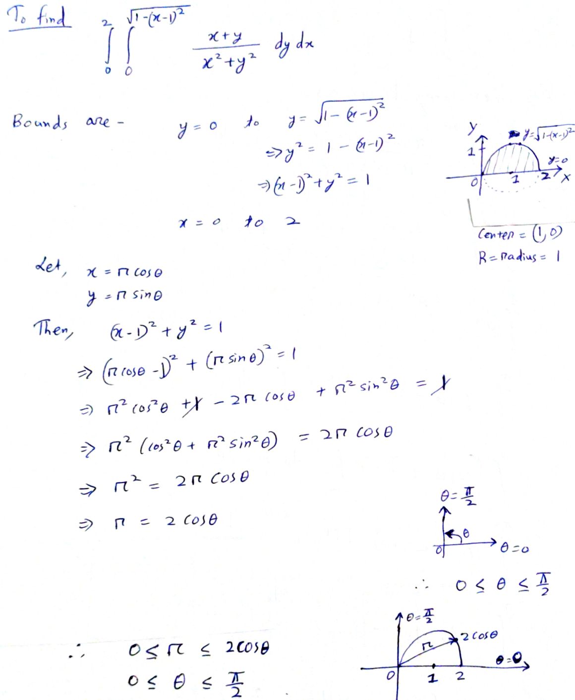 Advanced Math homework question answer, step 1, image 1