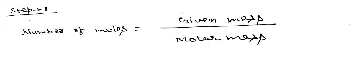 Chemistry homework question answer, step 1, image 1