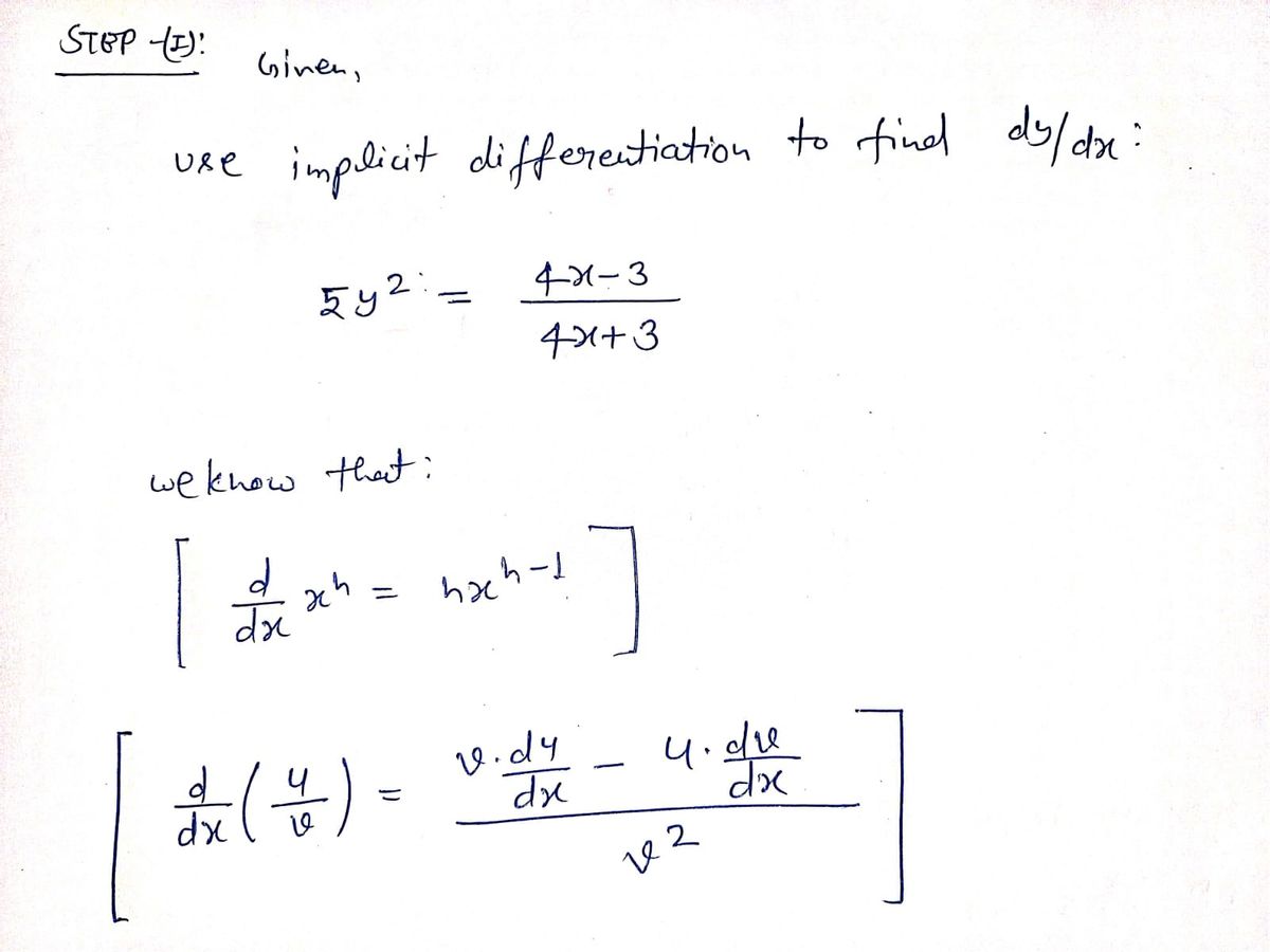 Calculus homework question answer, step 1, image 1