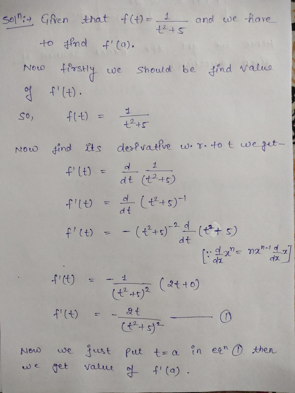 Calculus homework question answer, step 1, image 1