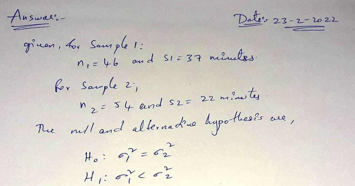 Statistics homework question answer, step 1, image 1