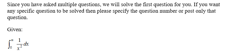 Calculus homework question answer, step 1, image 1