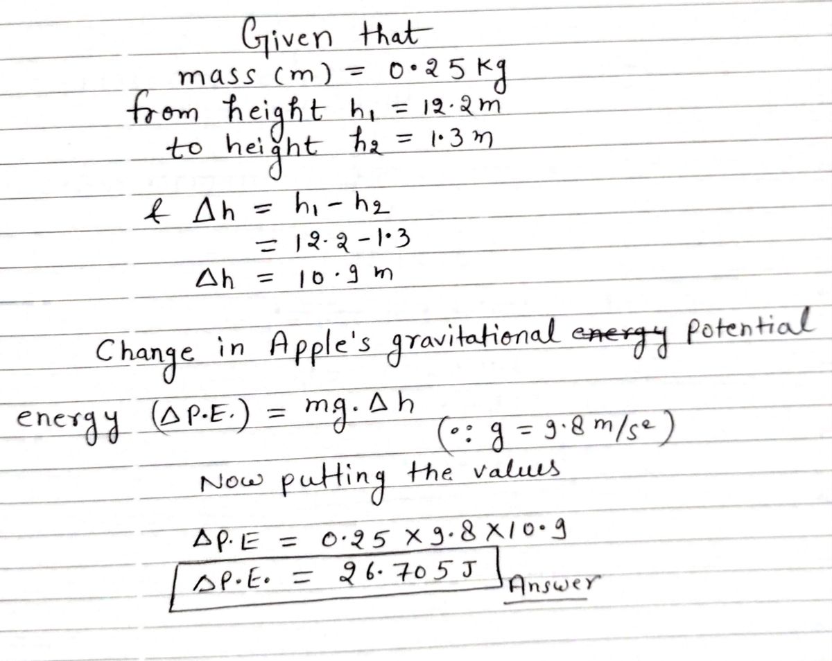 Physics homework question answer, step 1, image 1