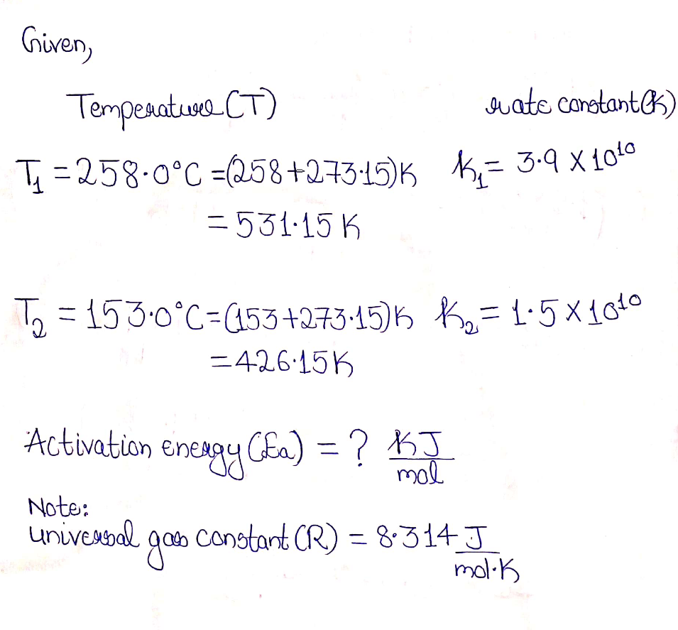 Chemistry homework question answer, step 1, image 1