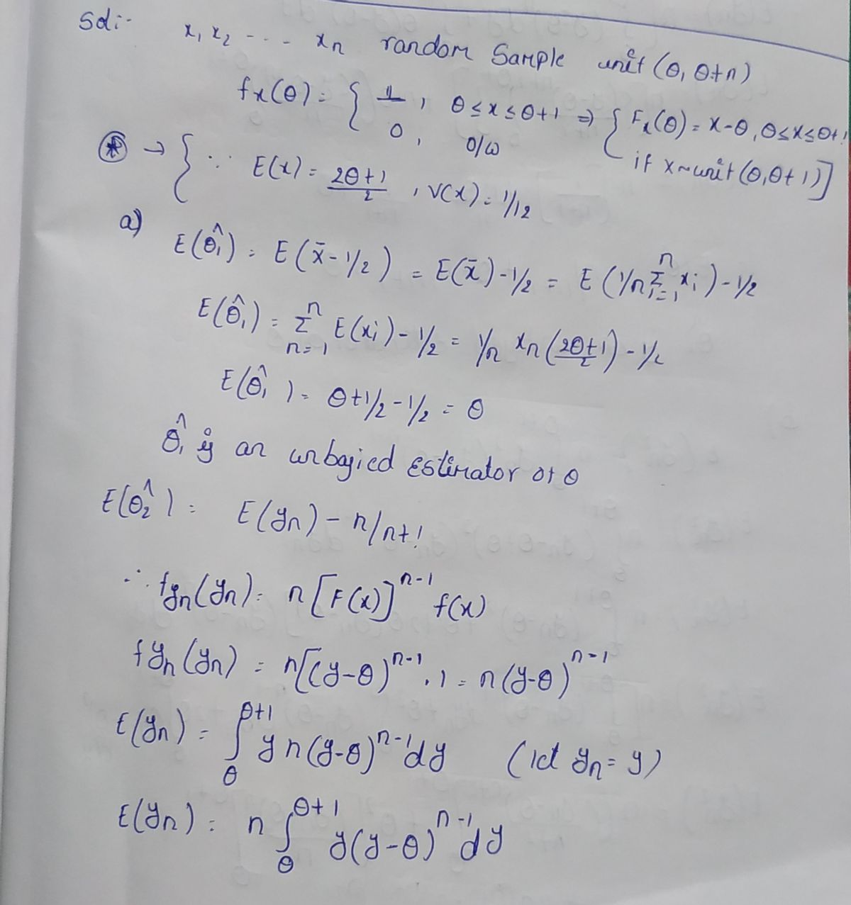 Solved] Let X1,X2,,Xn be a sequence of random samples from a