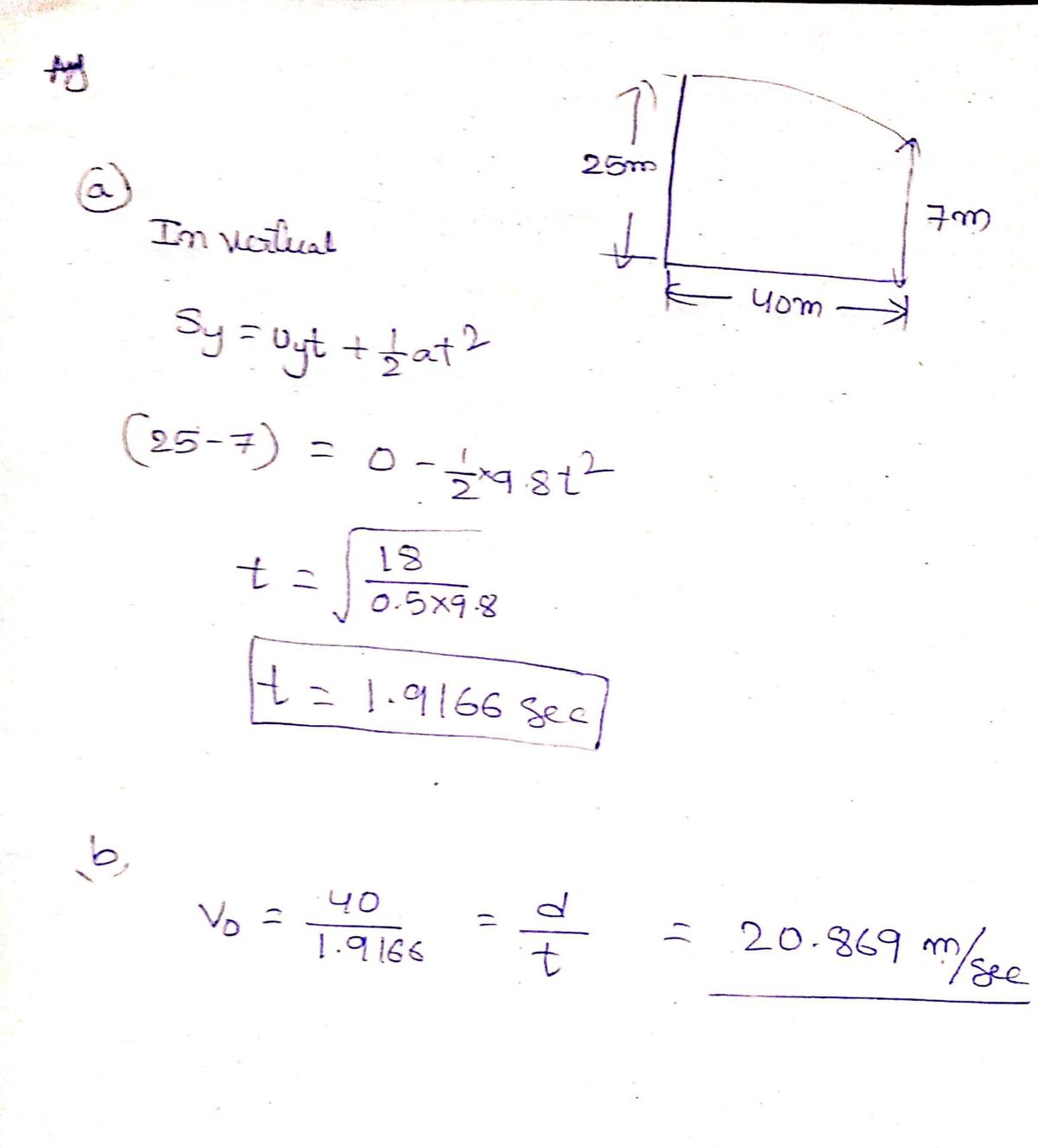 Physics homework question answer, step 1, image 1