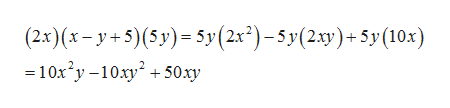 (2x) (x-y5)(5y)5y(2x2)-5y(2y)5y(10x)
=10x2y-10xy250.xy
