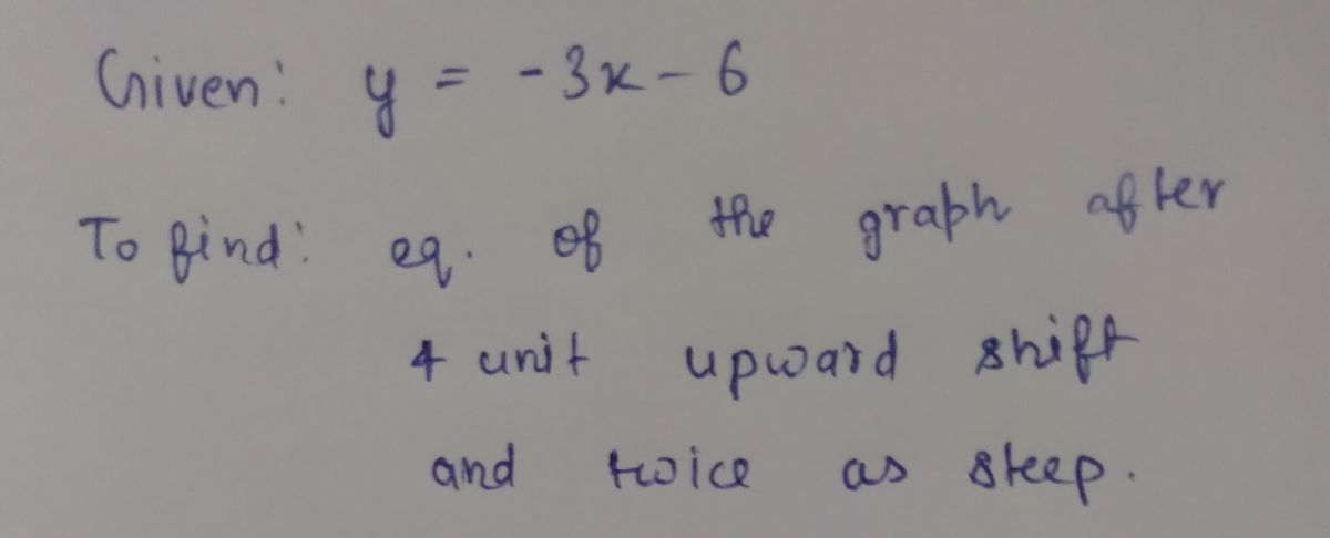 Algebra homework question answer, step 1, image 1