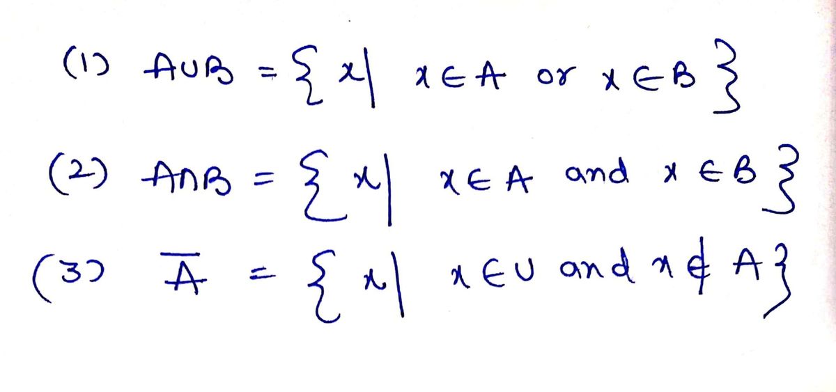 Answered: Let U = {3, 4, 5, 6, 7, 8, 9}, A = {3,…