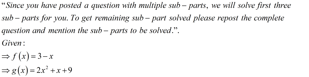 Algebra homework question answer, step 1, image 1