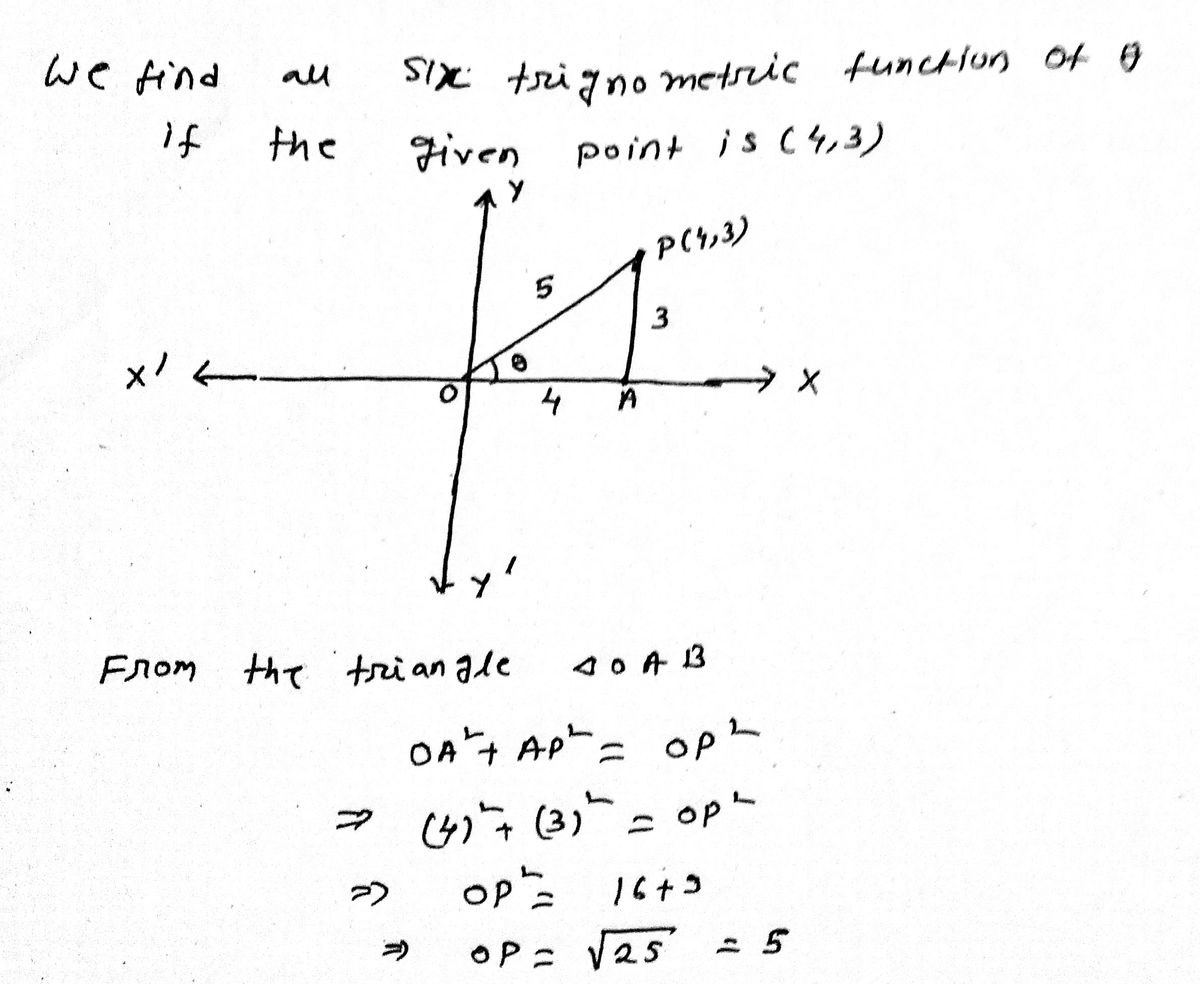 Trigonometry homework question answer, step 1, image 1