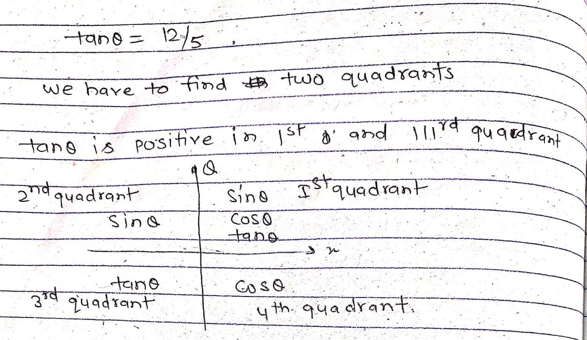 Trigonometry homework question answer, step 1, image 1