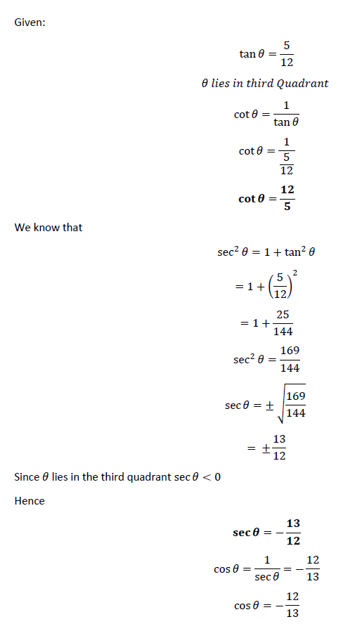 Trigonometry homework question answer, step 1, image 1