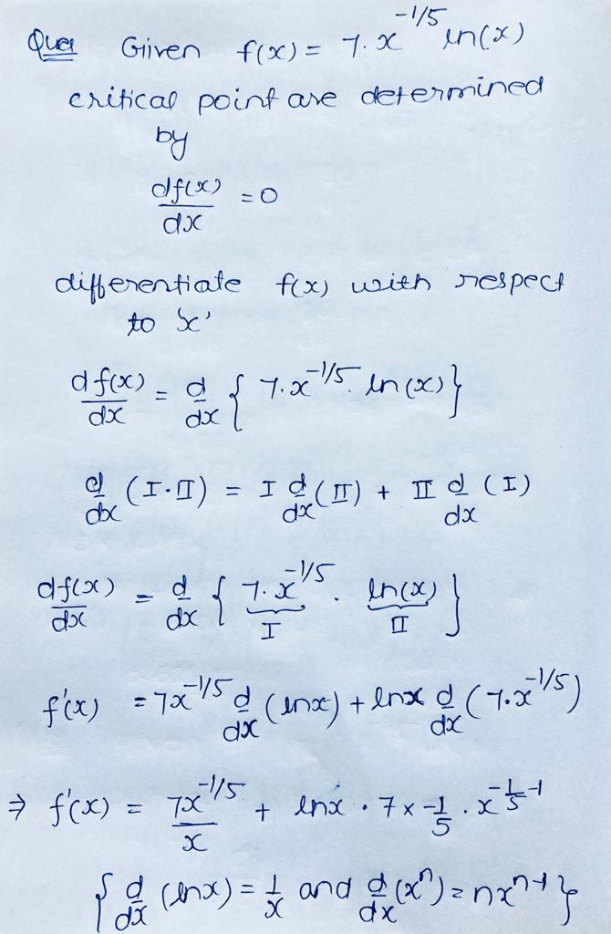 Calculus homework question answer, step 1, image 1