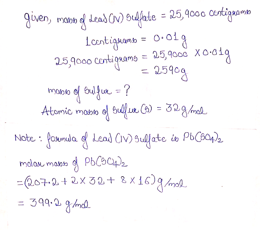 Chemistry homework question answer, step 1, image 1