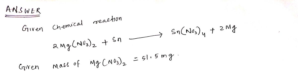 Chemistry homework question answer, step 1, image 1