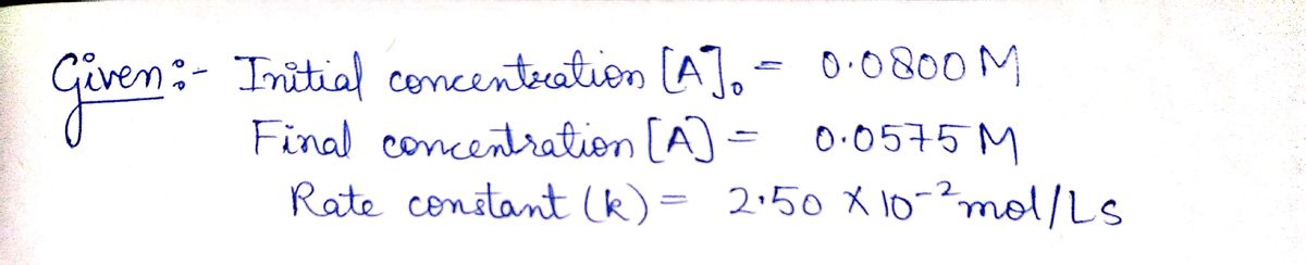 Chemistry homework question answer, step 1, image 1