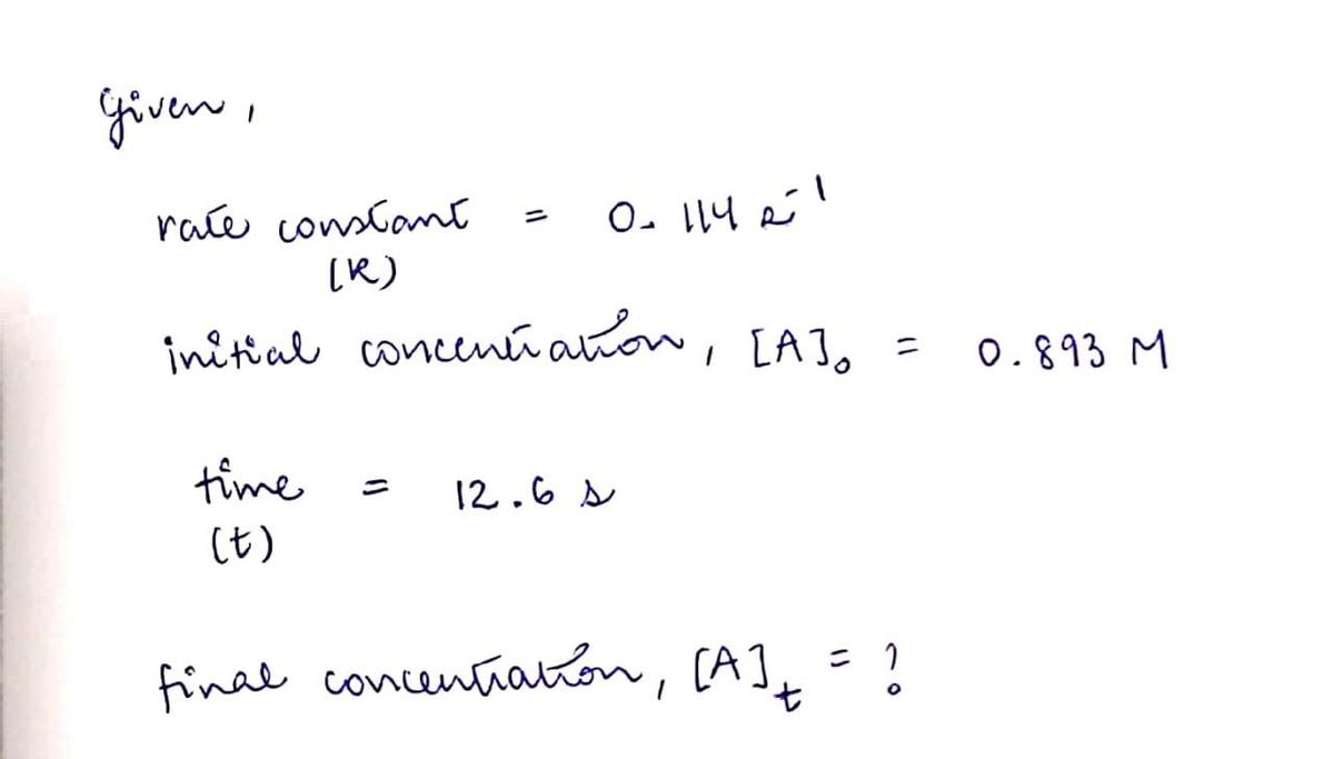 Chemistry homework question answer, step 1, image 1