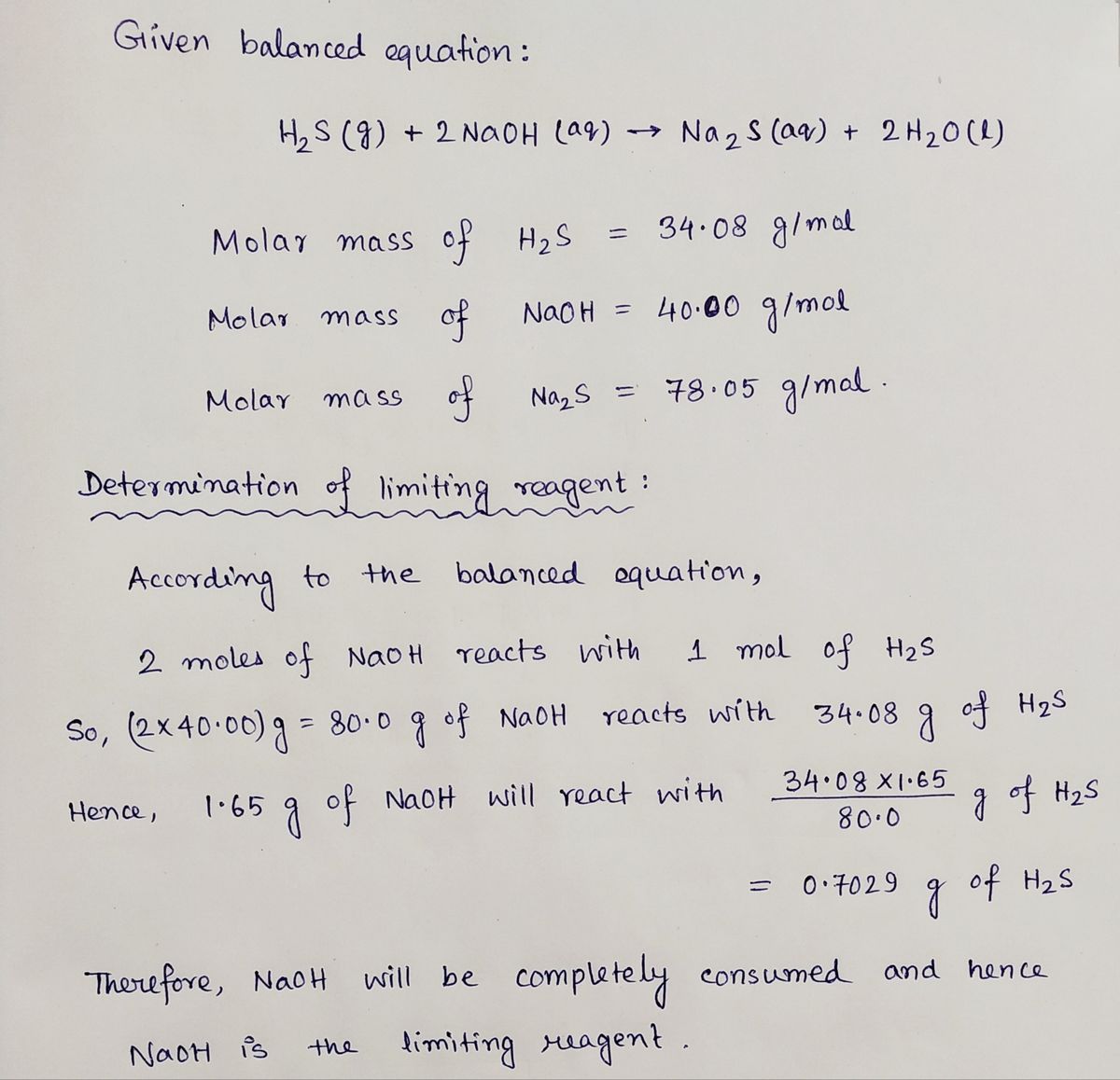 Answered When hydrogen sulfide MW 34.08 bartleby