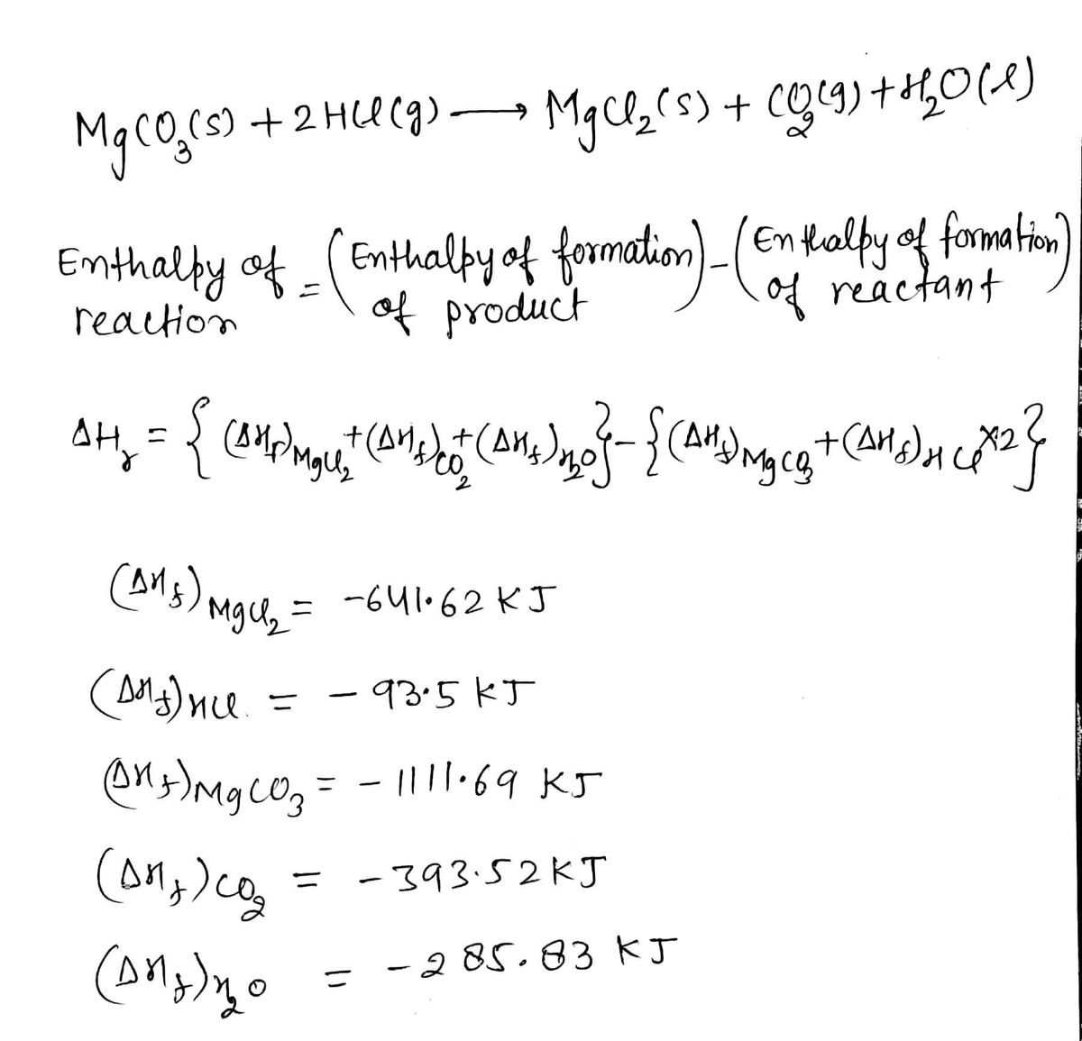 Chemistry homework question answer, step 1, image 1