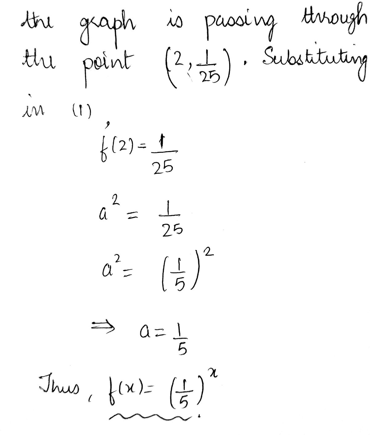 Solved Find C ﻿and a so that f(x)=Cax ﻿satisfies the given