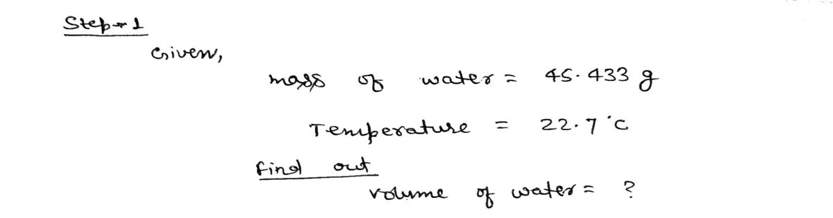 Chemistry homework question answer, step 1, image 1