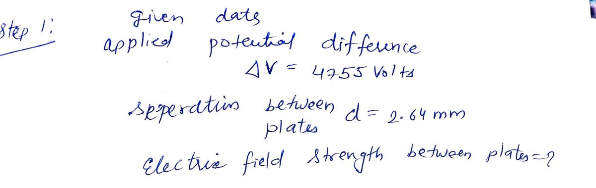 Physics homework question answer, step 1, image 1