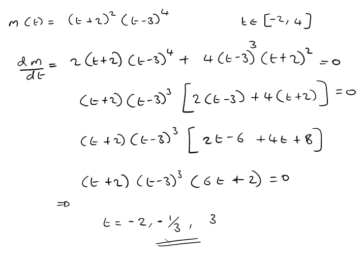 Calculus homework question answer, step 1, image 1