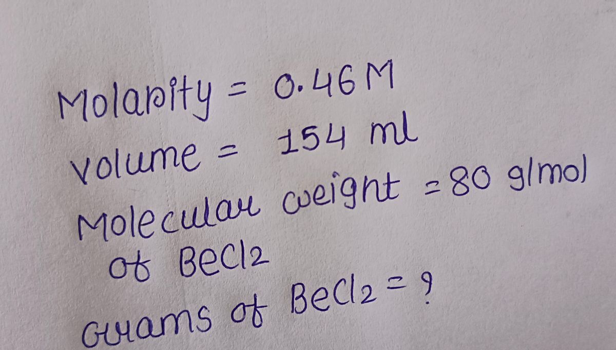 Chemistry homework question answer, step 1, image 1