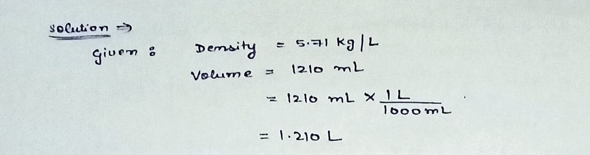 Chemistry homework question answer, step 1, image 1