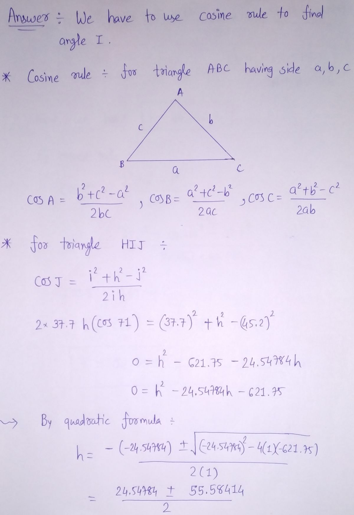 Trigonometry homework question answer, step 1, image 1