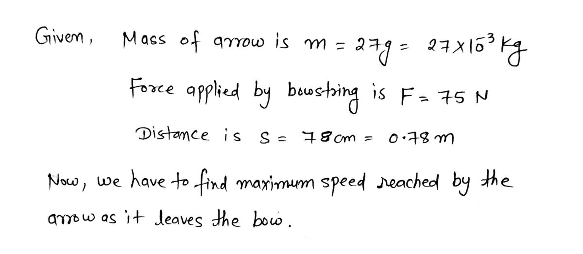 Physics homework question answer, step 1, image 1